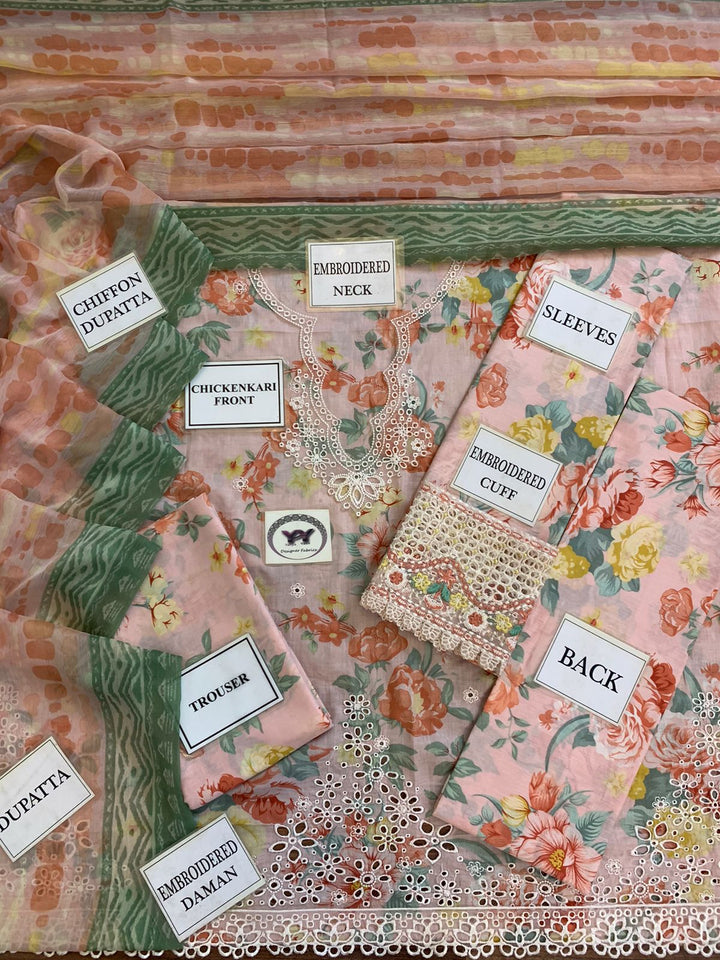 Farasha Lawn Suit-Lawn Suits-Replica Zone