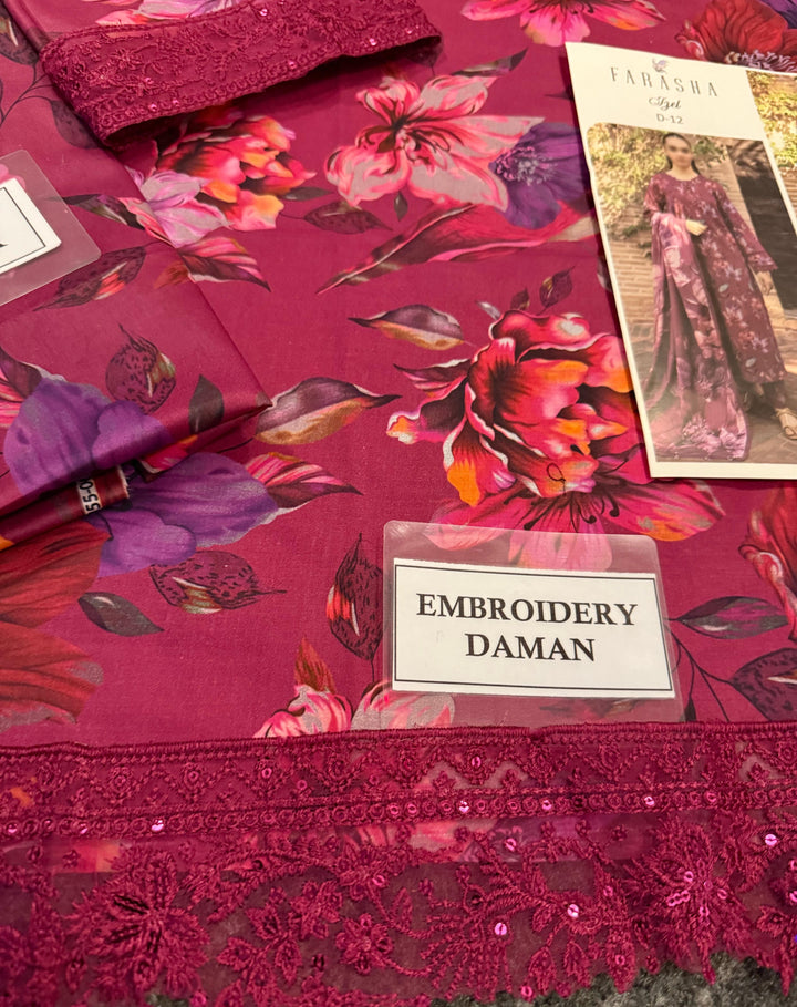 Farasha Lawn Suit-Lawn Suits-Replica Zone