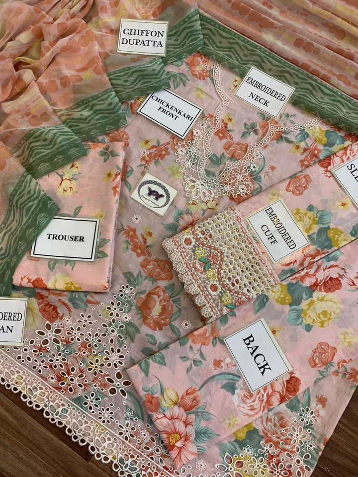 Farasha Lawn Suit-Lawn Suits-Replica Zone