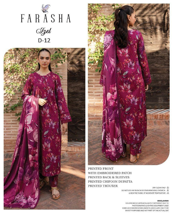 Farasha Lawn Suit-Lawn Suits-Replica Zone
