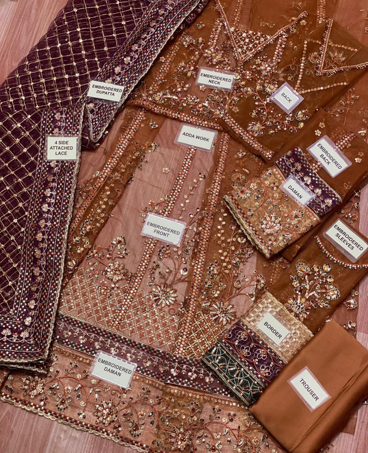 Farasha Net Frock-Bridal Suits-Replica Zone