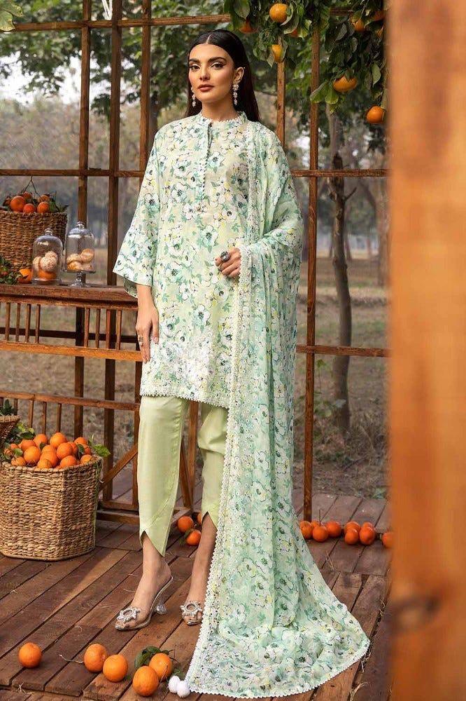 Gul Ahmed Lawn Suit-Lawn Suits-Replica Zone