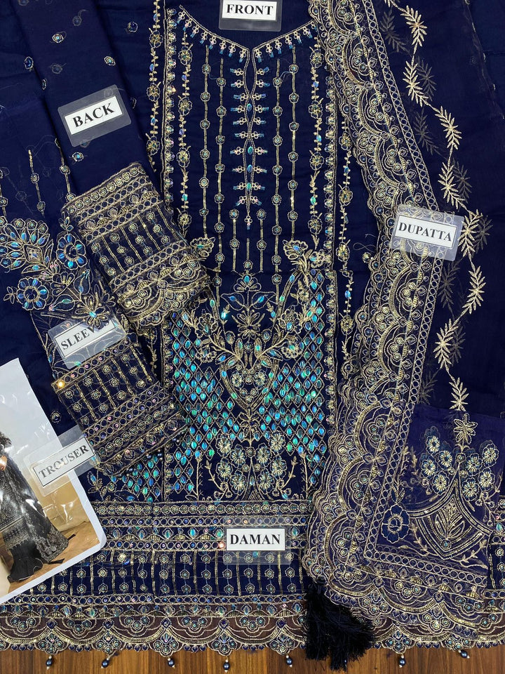 Gulaal Chiffon Suit-Replica Suits-Replica Zone
