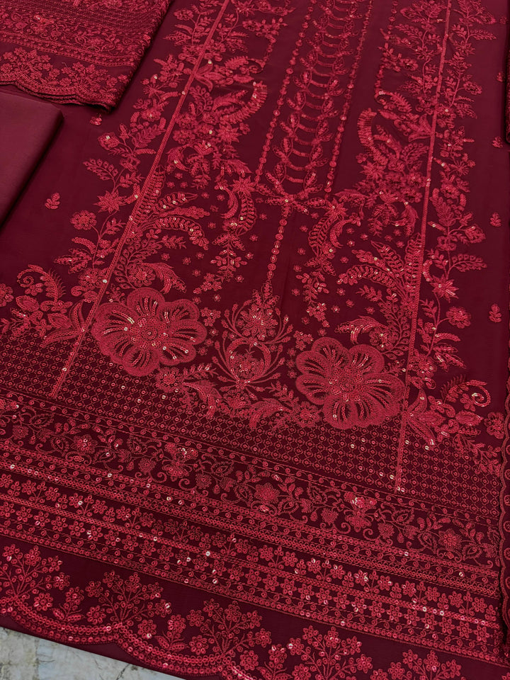 Gulaal Chiffon Suit-Replica Suits-Replica Zone