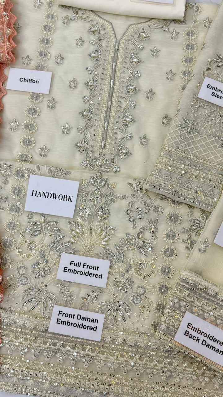 Gulaal Chiffon Suit-Replica Suits-Replica Zone