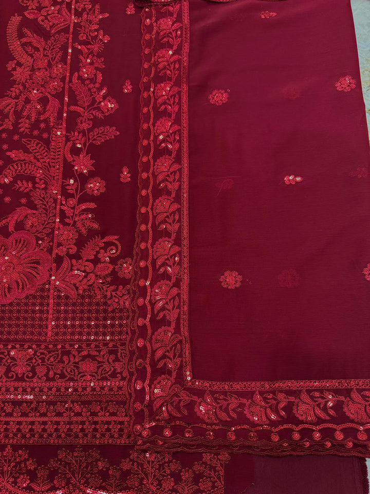 Gulaal Chiffon Suit-Replica Suits-Replica Zone