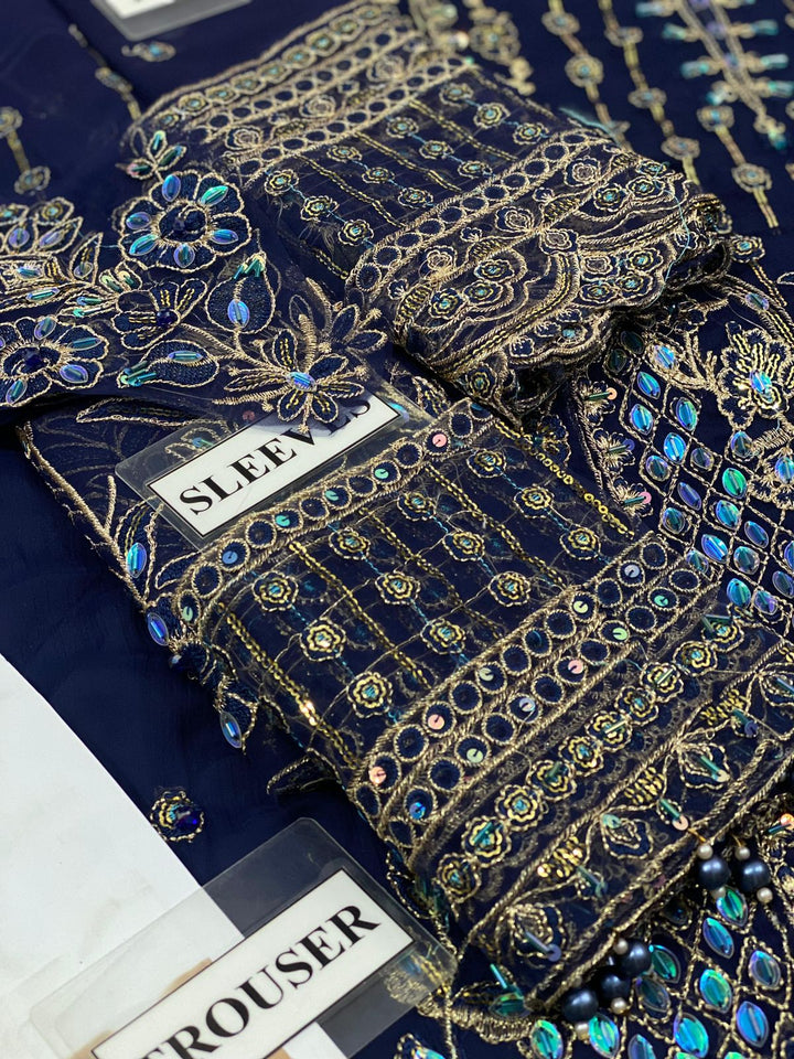 Gulaal Chiffon Suit-Replica Suits-Replica Zone