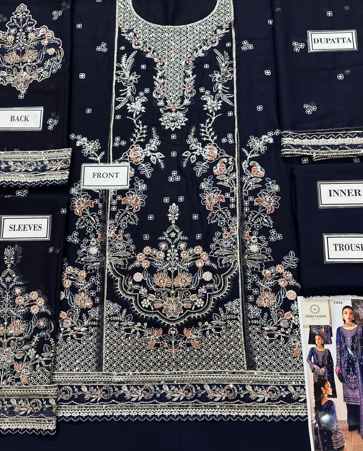 Gulaal Chiffon Suit-Replica Suits-Replica Zone