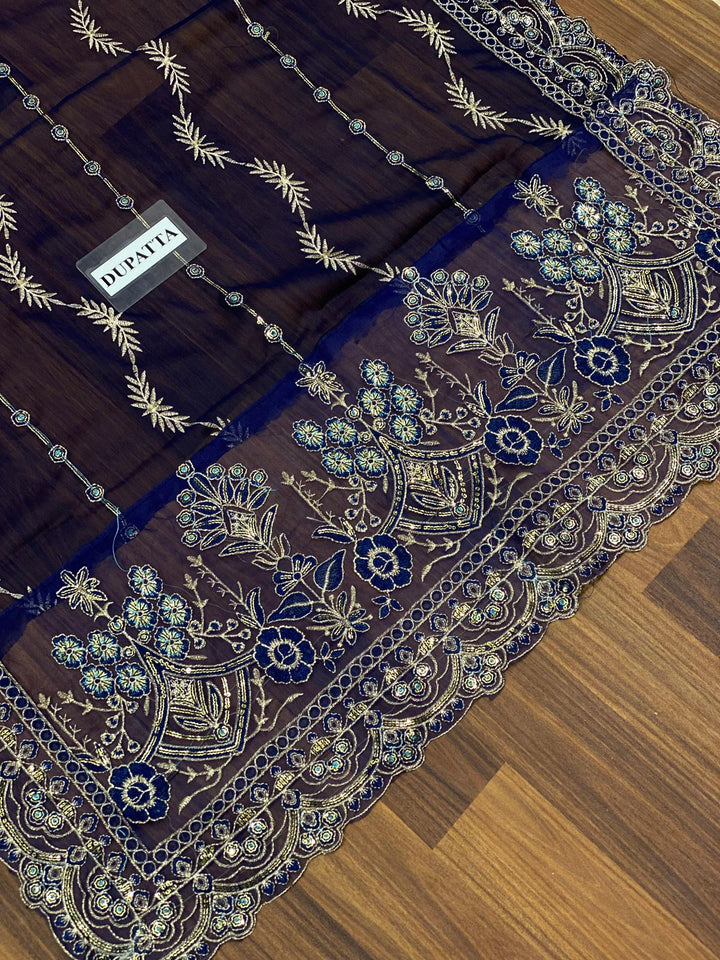 Gulaal Chiffon Suit-Replica Suits-Replica Zone