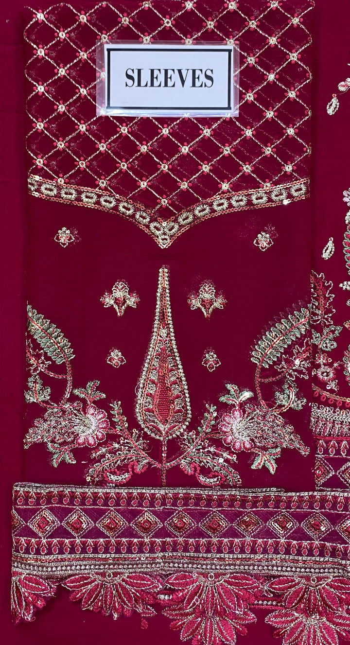 Gulaal Chiffon Suit-Replica Suits-Replica Zone
