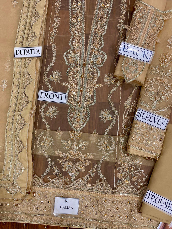 Gulaal Organza Suit-Replica Suits-Replica Zone