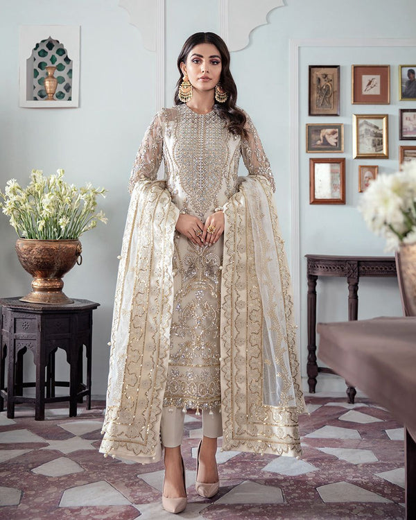 Gulaal Organza Suit-Replica Suits-Replica Zone