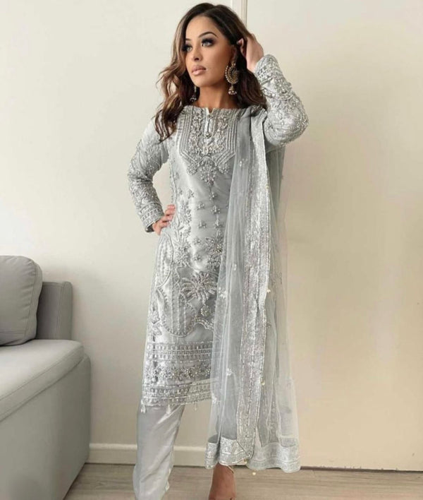 Gulaal Organza Suit-Replica Suits-Replica Zone