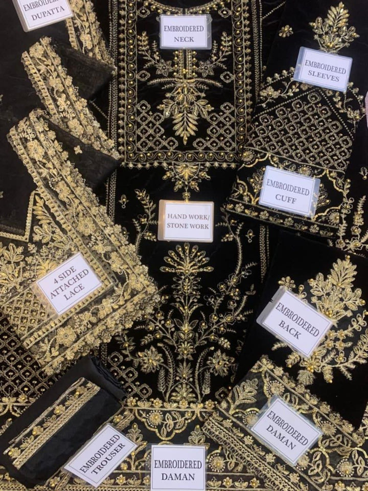 Gulaal Velvet Suit-Replica Suits-Replica Zone