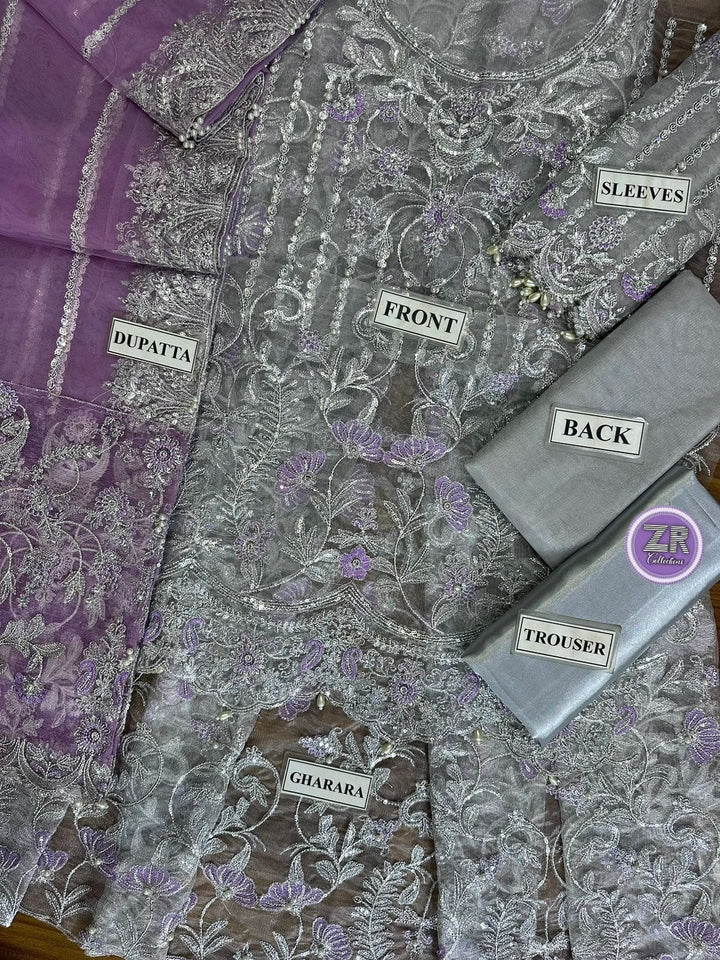 Haniya Amir Net Bridal Suit-Bridal Suits-Replica Zone