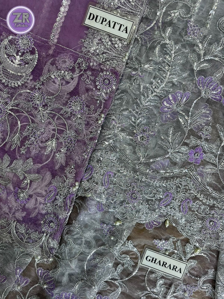 Haniya Amir Net Bridal Suit-Bridal Suits-Replica Zone