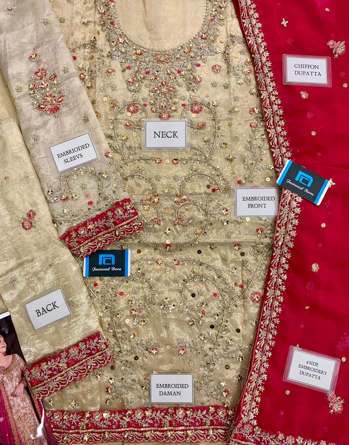 Haris Shakeel Silk Suit-Replica Suits-Replica Zone