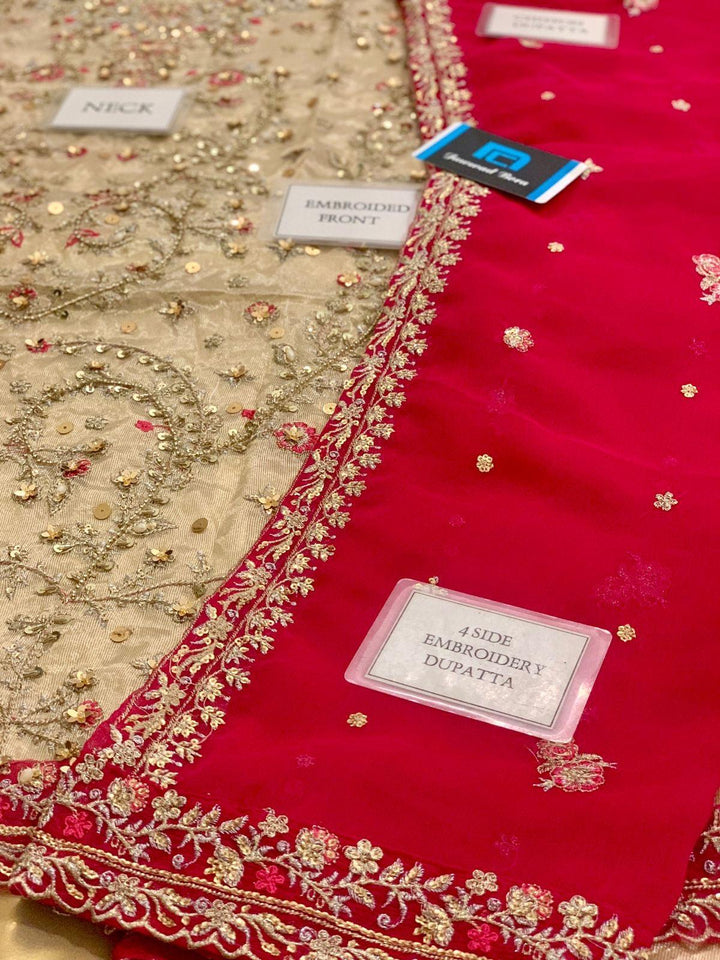 Haris Shakeel Silk Suit-Replica Suits-Replica Zone