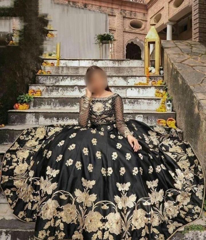 Hira Mani Net Maxi-Bridal Suits-Replica Zone