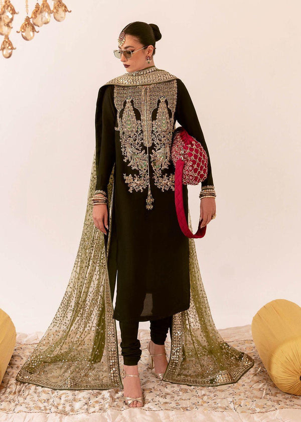 Hussain Rehar Silk Suit-Replica Suits-Replica Zone