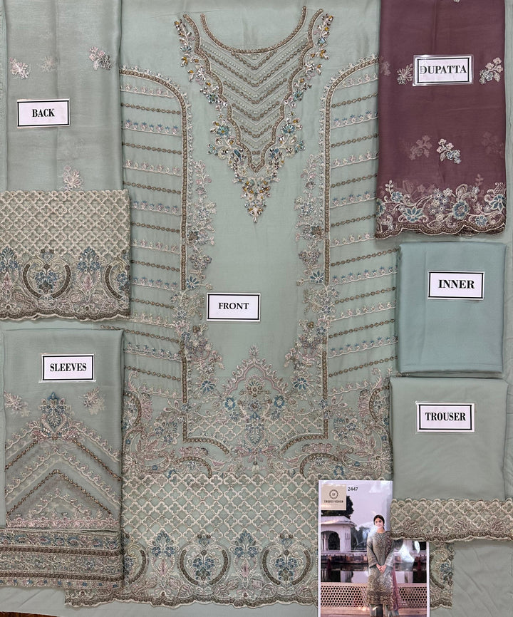 Imrozia Chiffon Suit-Replica Suits-Replica Zone