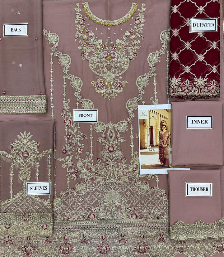 Imrozia Chiffon Suit-Replica Suits-Replica Zone