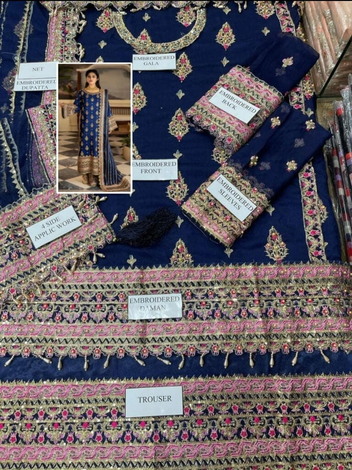 Imrozia Chiffon Suit-Replica Suits-Replica Zone