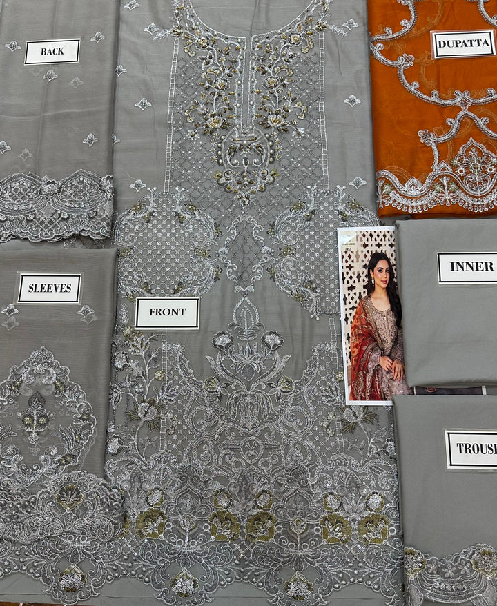 Imrozia Chiffon Suit-Replica Suits-Replica Zone