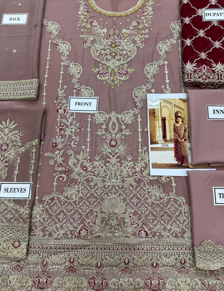 Imrozia Chiffon Suit-Replica Suits-Replica Zone