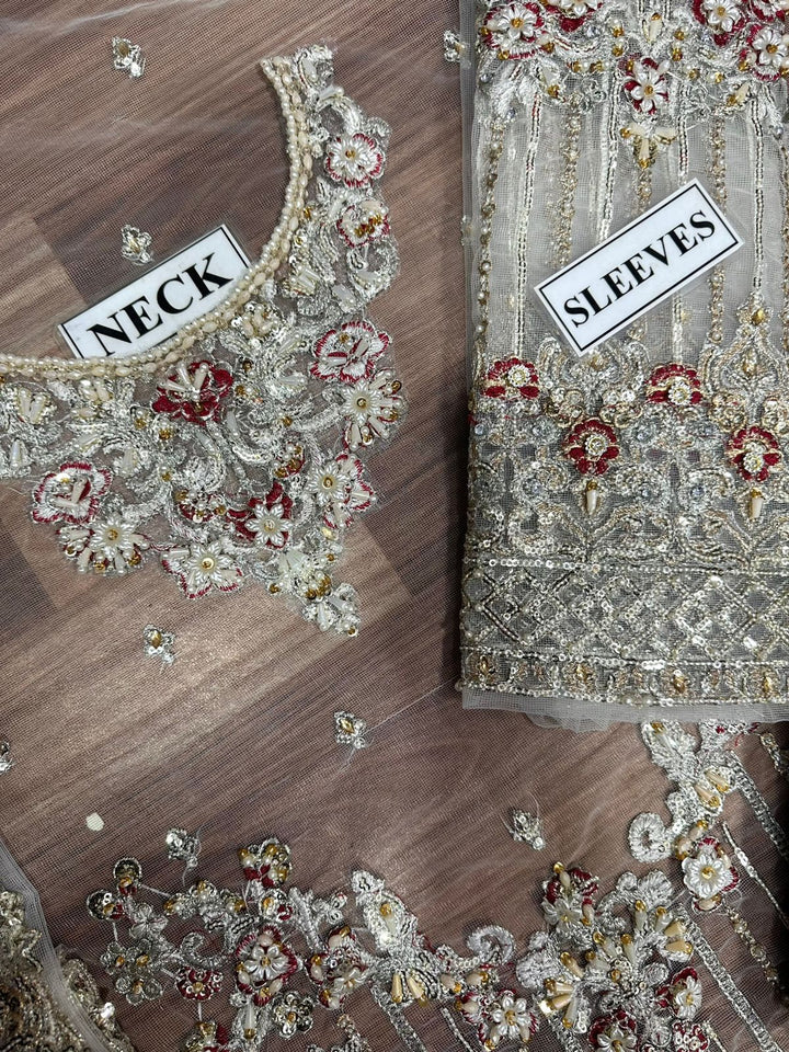 Imrozia Net Bridal Suit-Bridal Suits-Replica Zone
