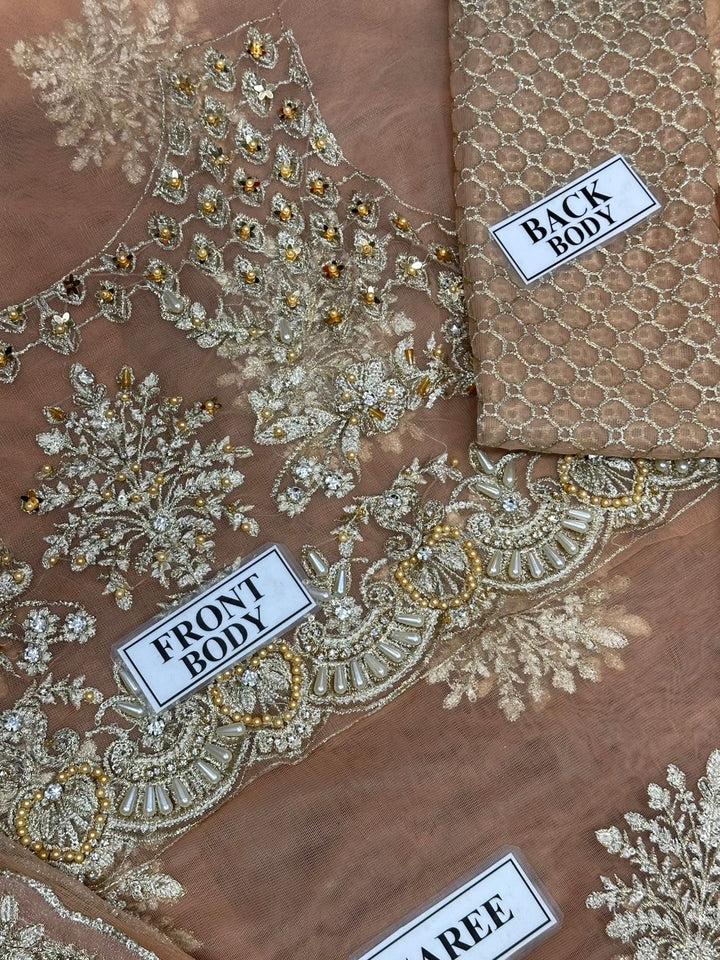 Imrozia Net Saree-Bridal Suits-Replica Zone