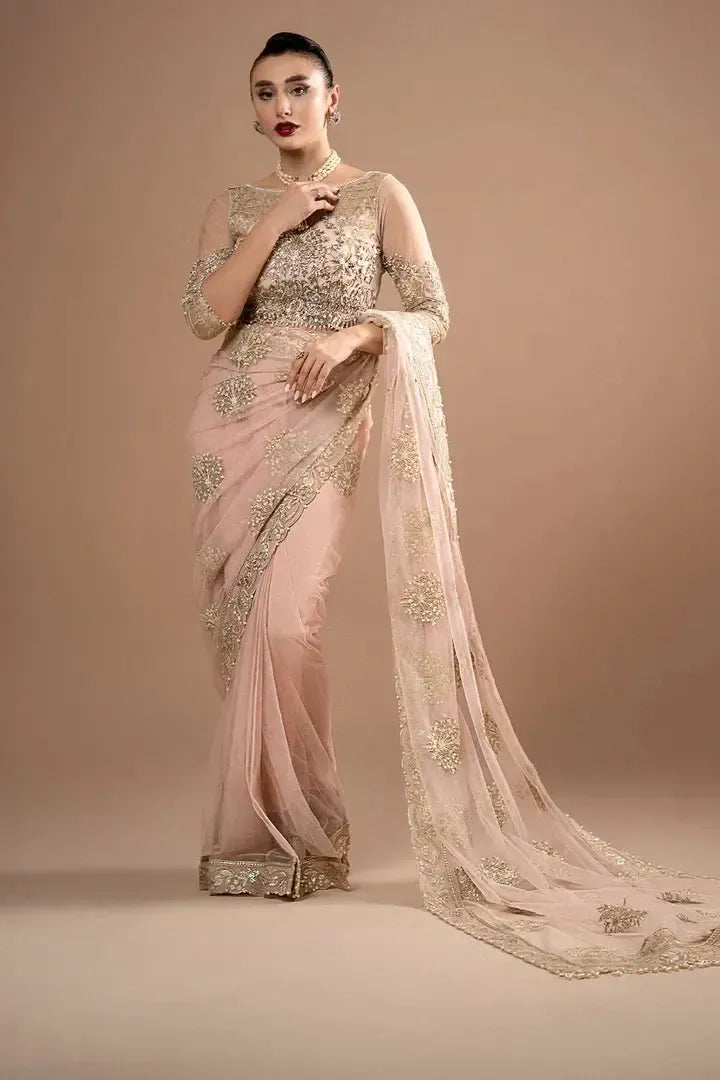 Imrozia Net Saree-Bridal Suits-Replica Zone