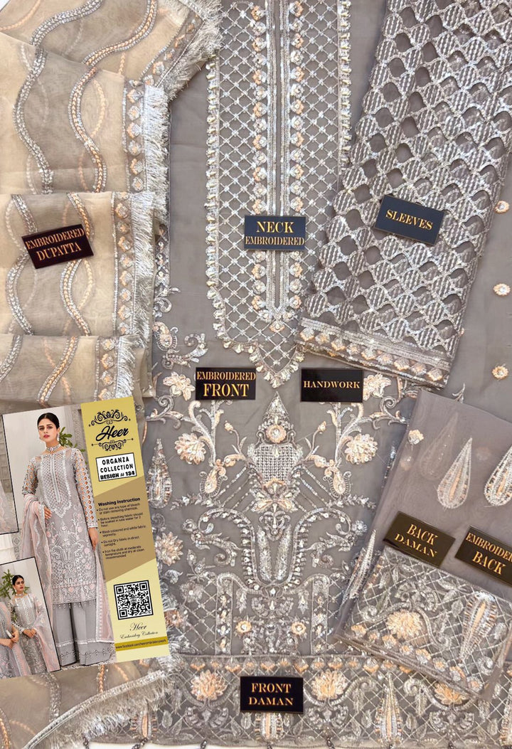 Imrozia Organza Suit-Replica Suits-Replica Zone