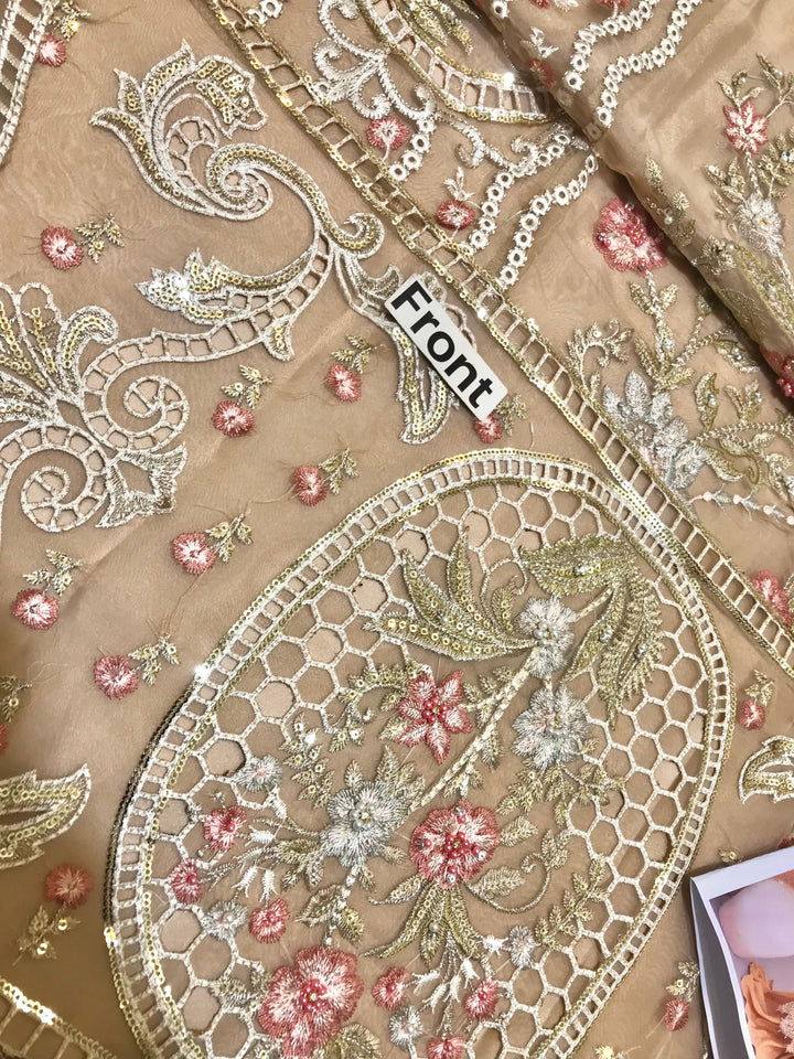 Imrozia Organza Suit-Replica Suits-Replica Zone