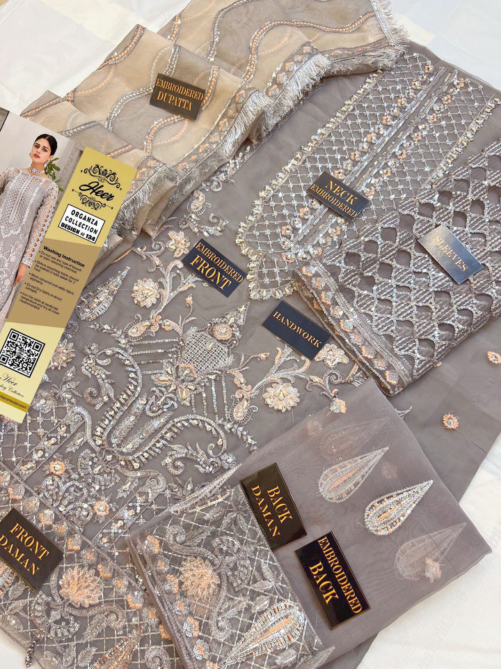 Imrozia Organza Suit-Replica Suits-Replica Zone