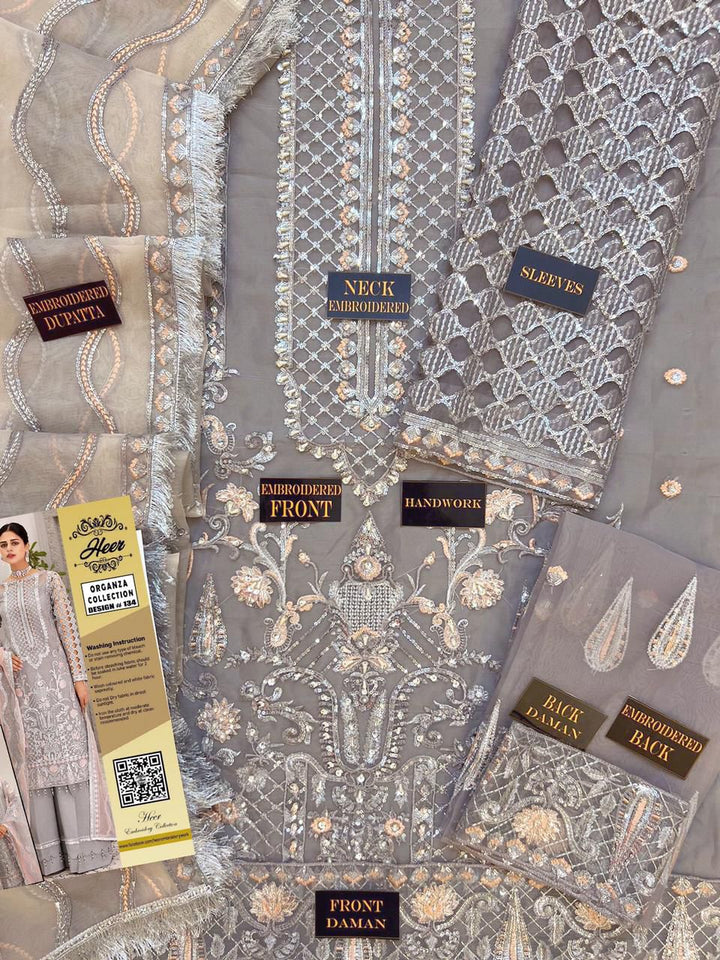 Imrozia Organza Suit-Replica Suits-Replica Zone