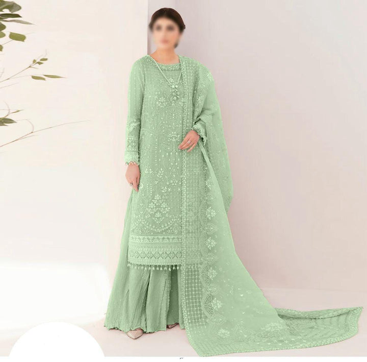 Imrozia Organza Suit-Replica Suits-Replica Zone
