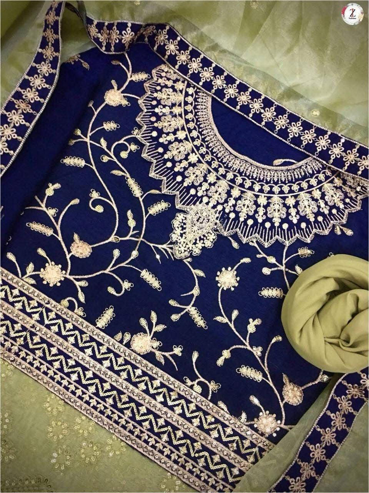Indian Chiffon Bridal Suit-Bridal Suits-Replica Zone