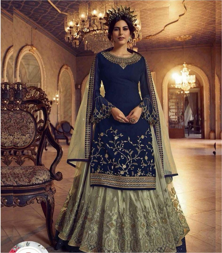 Indian Chiffon Bridal Suit-Bridal Suits-Replica Zone