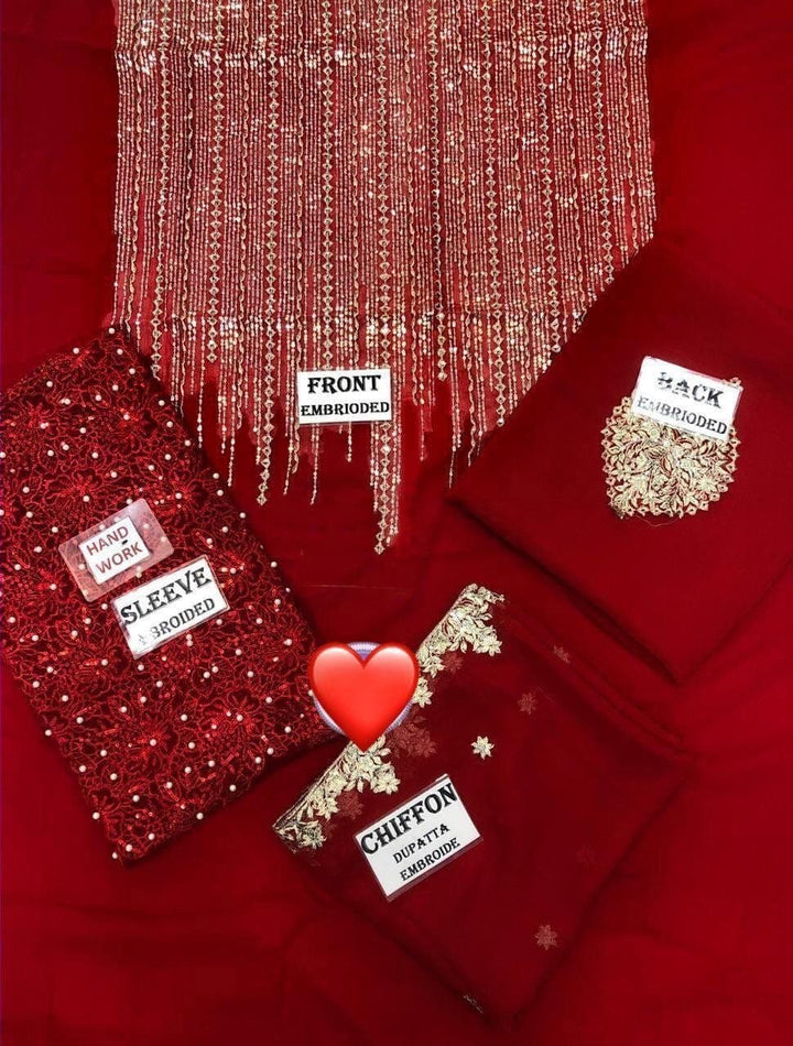 Indian Chiffon Maxi-Bridal Suits-Replica Zone