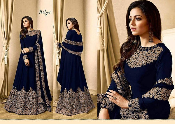 Indian Chiffon Maxi-Bridal Suits-Replica Zone