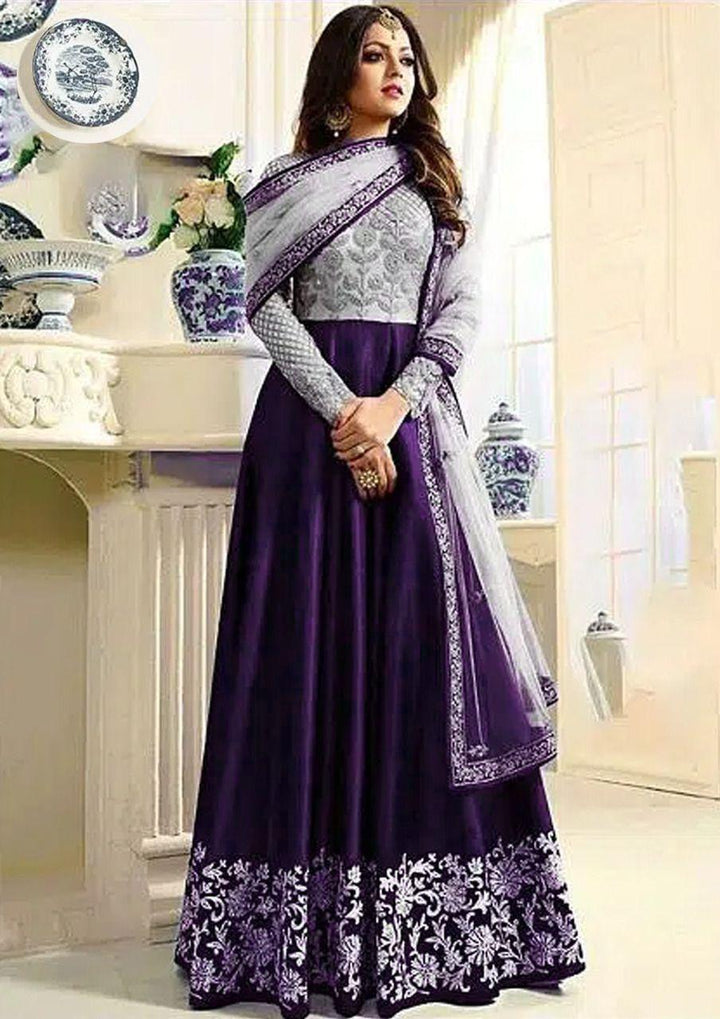 Indian Chiffon Maxi-Bridal Suits-Replica Zone