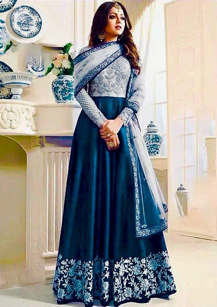 Indian Chiffon Maxi-Bridal Suits-Replica Zone