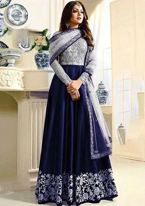 Indian Chiffon Maxi-Bridal Suits-Replica Zone