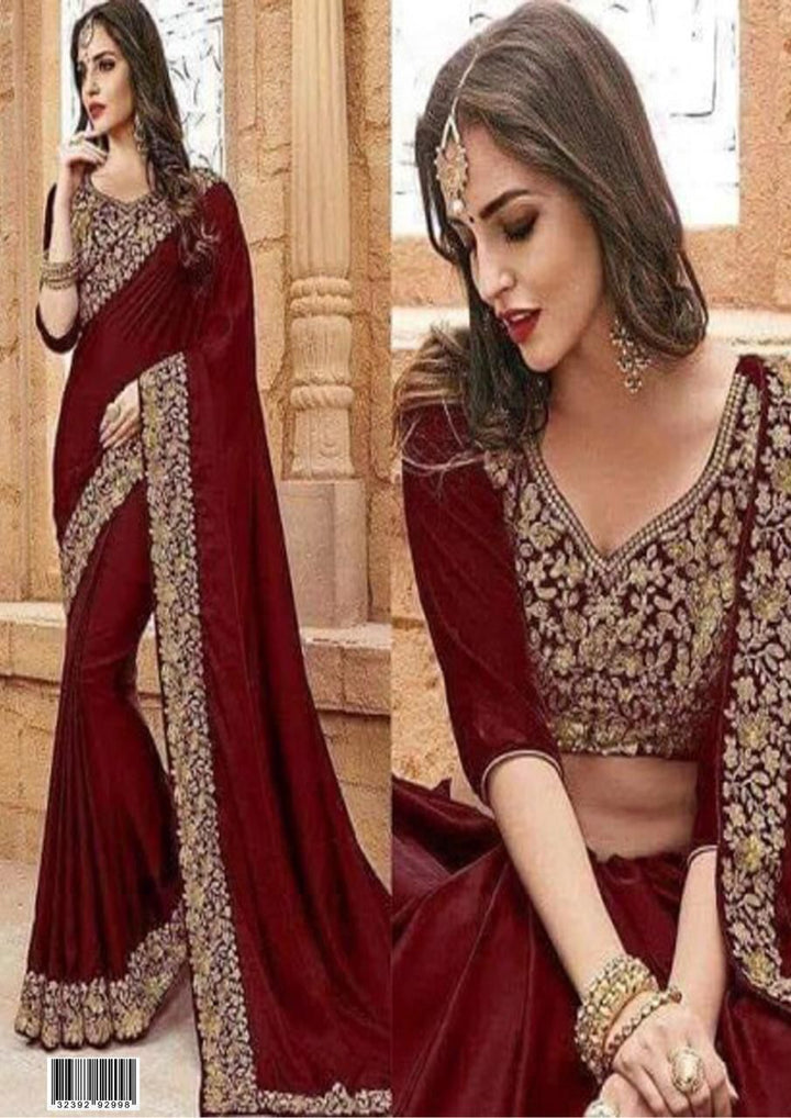Indian Chiffon Saree-Bridal Suits-Replica Zone