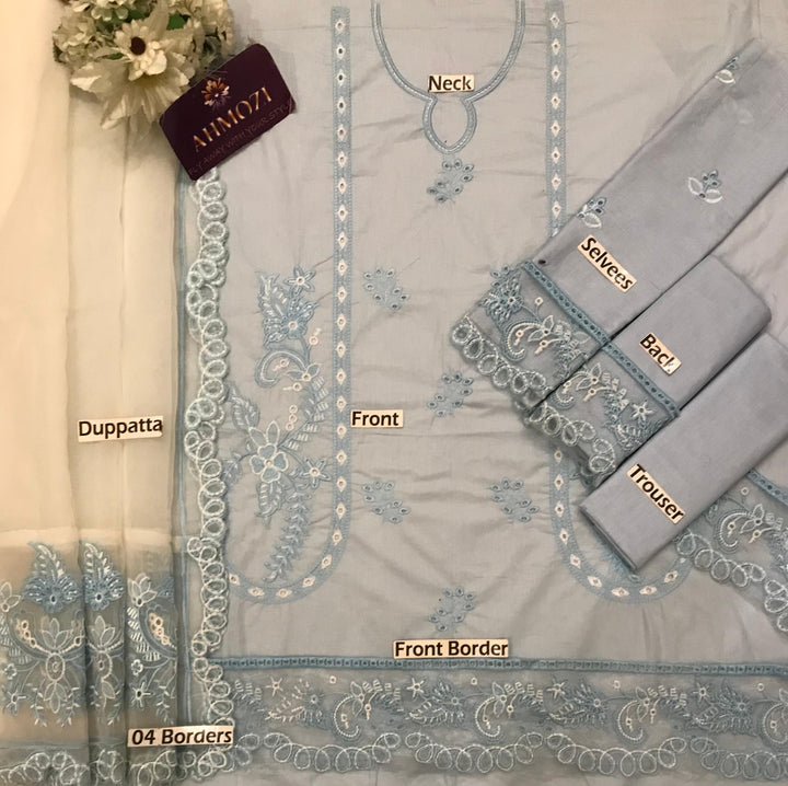 Izel Lawn Suit-Lawn Suits-Replica Zone