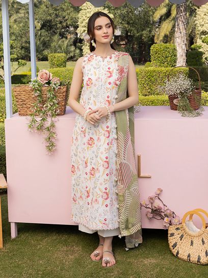 Izel Lawn Suit-Lawn Suits-Replica Zone
