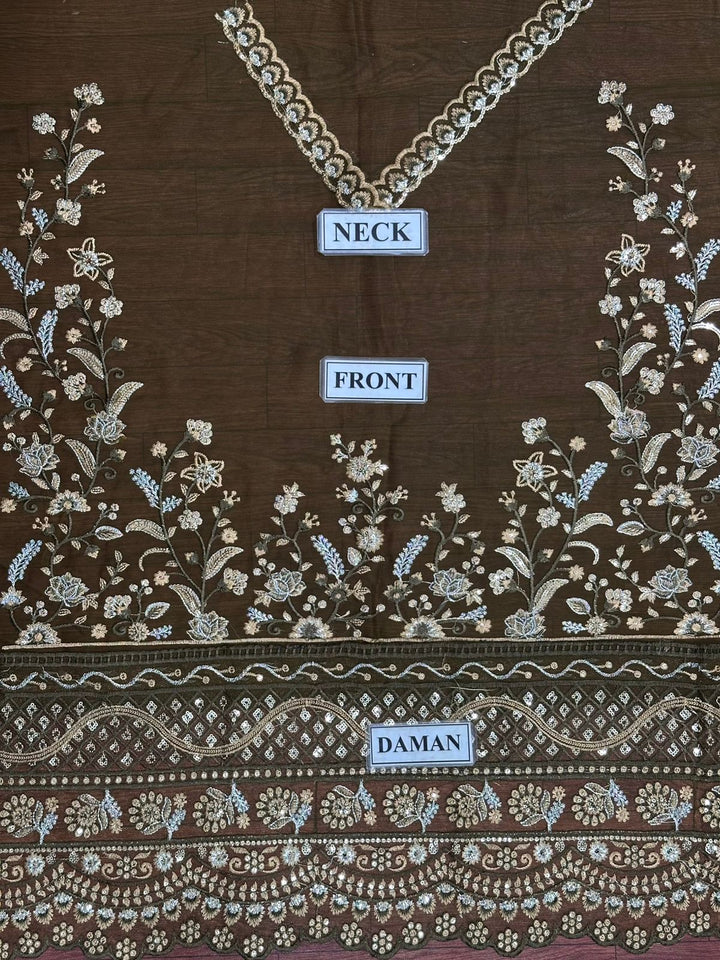 Iznik Chiffon Bridal Suit-Bridal Suits-Replica Zone