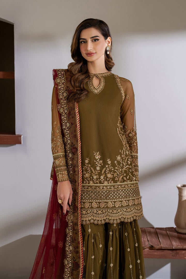 Iznik Chiffon Bridal Suit-Bridal Suits-Replica Zone