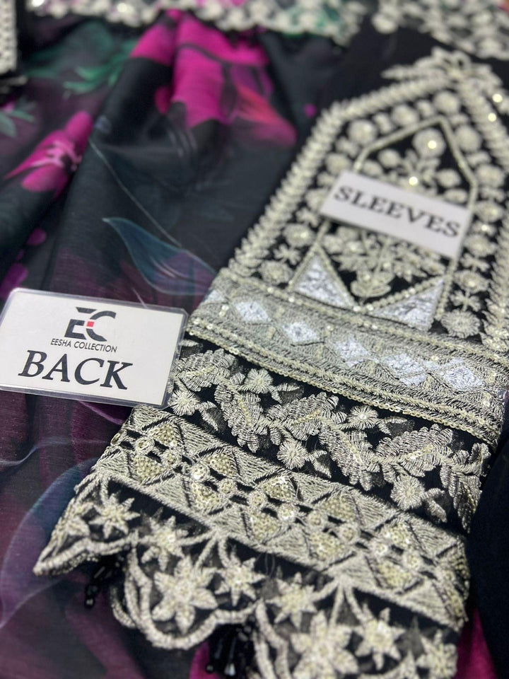 Iznik Chiffon Frock-Bridal Suits-Replica Zone